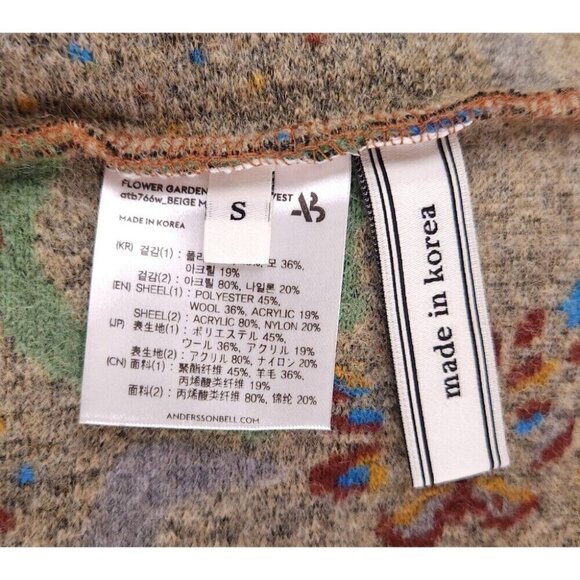 Andersson Bell Flower Garden Cut & Sewn Vest Size S NWT - Picture 11 of 16